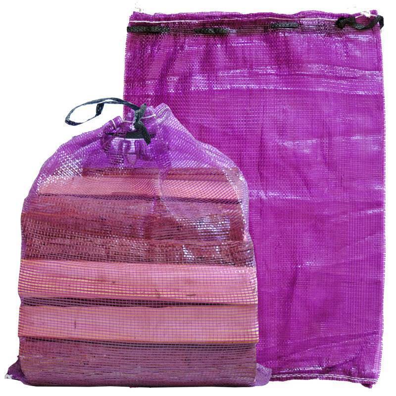 lot 1355 image: deebree Mesh Firewood Bags 22x32 150 Per Pack Crawfish Sacks, Firewood Bags for Selling, Onion Bag Storage Potato Sacks Mesh Wood Bag Bulk (Pack of 150) - Retail $89