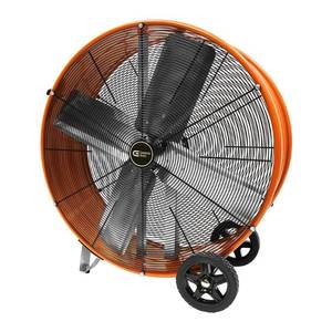 lot 1364 image: commercial electric 30 in. heavy duty 2-speed direct drive drum fan - Retail $300