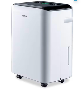 lot 1374 image: AIRPLUS 50 Pints Dehumidifiers for Home, 5500 Sq. Ft Dehumidifier for Basement with Drain Hose, Continuous Drainage, Intelligent Humidistat, Dehumidifier for bathroom, bedroom, Large Room - Retail $160