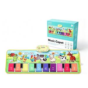 lot 2328 image: Toddler Toys Farm Animals Piano Mat, Baby Musical Floor Carpet Play mat for Kids,Sensory Educational Learning Dancing Keyboard,Touch Blanket Xmas Christmas Birthday Gift for 1-5 Year Old Girl boy