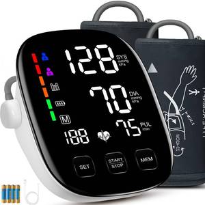 lot 2337 image: Blood Pressure Monitors for Home Use, 9-17 &amp 13-21 Extra Large Blood Pressure Cuff Upper Arm Blood Pressure Machine, 6 in Large LED Backlit Display