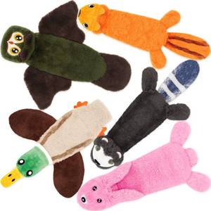 lot 2347 image: FIREOR Dog Squeak Toys, No Stuffing Plush Crinkle Water Bottle Dogs Chew Toy for Small Medium Large Breed Chewer Squeaky Tough Durable Puppy Teething Chewing Interactive Keep Them Busy Birthday Gifts