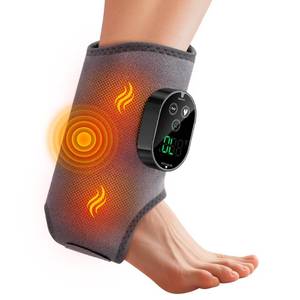 lot 2349 image: BETOLEAN Cordless Ankle Heating Pad, Foot and Ankle Massager with Heat Foot Renew Triple Method Massager Rechargeable Cordless Design with 6 Heating 3 Massage Modes & Timer
