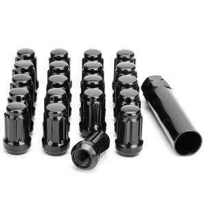 lot 2359 image: 20pcs 12mmx1.5 Spline Lug Nuts for Camry Fusion Focus Civic CR-V, M12x1.5 Aftermarket Wheel Lugnuts Compatible with Toyota Honda Ford 5 Lug Rims, Alloy Steel Black Truck Nut with 1 Socket Key