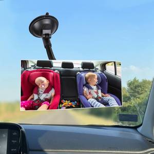 lot 2360 image: Hovom Suction Cup Baby Car Mirror, Rear Facing Baby Mirror for Cars, 360° Adjustable &amp HD Wide Angle Convex Interior Rear View Mirrors for Windshield, Universal Car Accessories