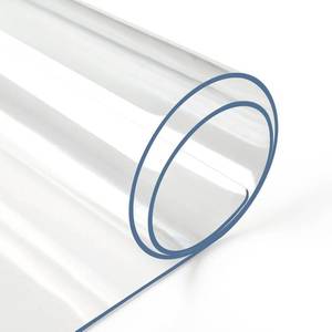 lot 2421 image: Deep Dream 2.0mm Clear Desk Cover Protector, 14x24 Inch Clear Table Protector, Rectangular Vinyl Desk Pad, PVC Plastic Table Cover for Office, Dresser, Night Stand, Computer &amp Writing Desk Tabletop