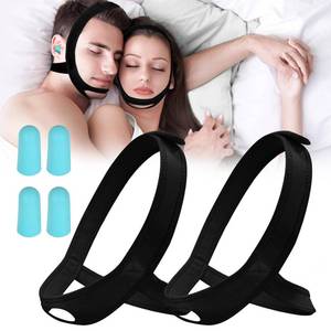 lot 2445 image: Snoring Chin Strap for Users, 2 Pack Adjustable Jaw Support Chin Strap to Keep Mouth Closed, Soft Snoring for Men Women, Lightweight Reusable, Snoring Dry Mouth, Easy Using