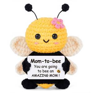 lot 2461 image: Gleevera Mom to Be Gifts, Pregnancy Gifts for Expecting Mom, First Time Moms, Wife, Friend, Sister, Mommy to Be Gift, Gift for Pregnant Women, Cute Handmade Crochet Bee Support Present