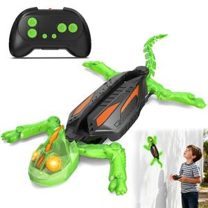 lot 2527 image: Wall Climbing Gecko, Glow-in-The-Dark Lizard Wall Crawler, Remote Control Lizard with LED Eyes, 360° Rotating Electric Reptile Robot for Floor and Wall, Christmas Birthday Gift for 3-8 Year Old Kids