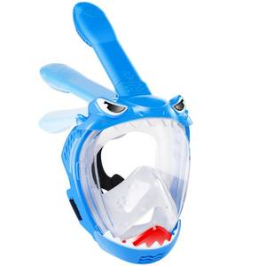 lot 2535 image: Full Face Snorkel Mask for Kids with 180° Panoramic View, Snorkeling Set Featuring Anti-Leak and Anti-Fog Foldable Dry Top Design for Safe Underwater Adventures Snorkeling Gear for Kids