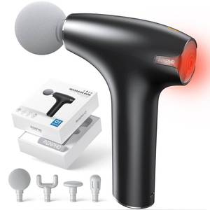 lot 2538 image: RENPHO Portable Mini Massage Gun with Heat, Handheld Percussion Neck Massager, Compact and Travel-Friendly, Electric Back Massage Gun for Men and Women