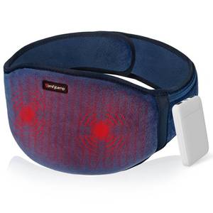 lot 2567 image: Comfytemp Cordless Portable Heating Pad with Massager for Back, FSA Eligible HSA, Rechargeable Wireless Lower Back Massager with Heat, Battery Operated Electric Wearable Heated Waist Belt for Period
