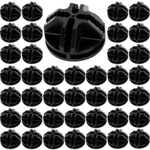 lot 2582 image: 40Pcs Wire Cube Connectors Plastic Storage Cube Connectors, Wire Grid Cube Organizer Connector for Modular Closet Storage Organizer and Wire Shelving, Black