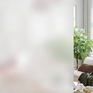 lot 2585 image: HIDBEA Frosted Window Privacy Film Heat Control UV Blocking, Static Cling Non-Adhesive Reusable Door coverings for Bathroom Home Office (Frosted 17.5 Inch x 6.5 Feet)