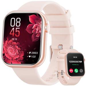 lot 2595 image: Hwagol Smart Watch (AnswerMake Call) 1.85inch Fitness Tracker, DIY DialsPedometerCaloriesMultiple Sport ModesVoice Assistant, Smart Watches for Men Women Android iOS Phones