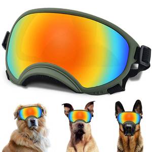 lot 2639 image: Large Dog Sunglasses, Dog Goggles with Adjustable Strap UV Protection Winproof Dog Puppy Sunglasses, Suitable for Medium-Large Dog Pet Glasses, Dogs Eyes Protection