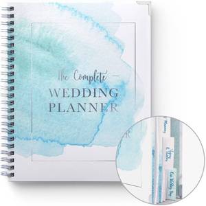 lot 2642 image: Your Perfect Day Wedding Planner Book and Organizer - Wedding Planner Book - Bridal Planning Binder with Countdown Calendar - Bride Gifts - (WATERCOLOR)