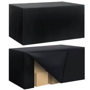 lot 2661 image: Ascoza 2 Pack Fitted Tablecloth for 4 Foot Rectangle Tables 48 x 24 Inch Black Table Covers Water Resistant Polyester Table Cloth for Wedding, Parties,Display, Trade Show (Black)
