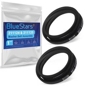 lot 2704 image: BlueStars 211124 & 211125 Washer Belt Assembly - Compatible with Whirlpool Maytag Jenn-Air Washers - Replaces 12112425 12112425VP 210024 AP4011179 PS2005284 22002570