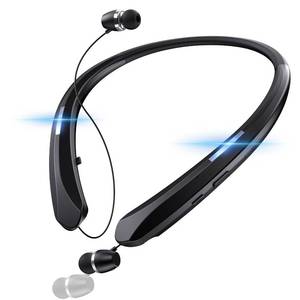 lot 2732 image: PIMAKOI Bluetooth 5.3 Neckband Bluetooth Headphones, Retractable Headphone with Fast Pairing & IPX5 Waterproof, Retractable Design for Travel and Daily Use