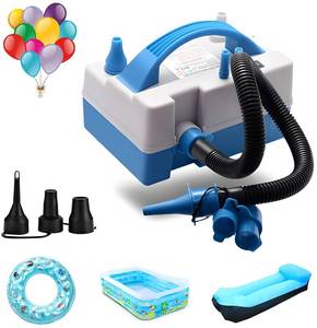 lot 2737 image: Electric Balloon Pump,Portable Dual Nozzle Electric Balloon InflatorBlower with Multipurpose Hose Extension,for Party Decoration