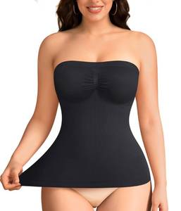lot 2781 image: LODAY Strapless Shapewear for Women Compression Tank Top Tummy Control Long Tube Tops(Black,XX-Large)