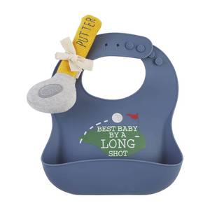 lot 2782 image: Mud Pie Childrens Golf Bib & Rattle Set