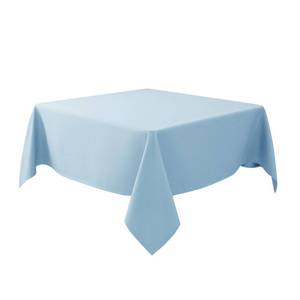 lot 2788 image: Biscaynebay Fabric Square Tablecloths 54x54 Inches, Light Blue Water Resistant Spill Proof Table Cloth Small Card Folding Table Covers Linen for Dining, Kitchen, Wedding and Parties, Machine Washable