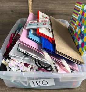 lot 180 image: Mixed Gift Bags and Shopping Bags Collection