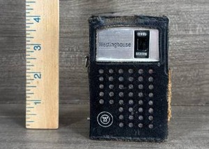 lot 191 image: Westinghouse Portable Transistor Radio with Case