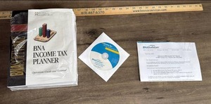 lot 199 image: BNA Income Tax Planner Software with CD and Documentation