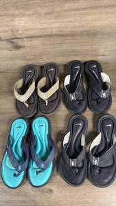 lot 239 image: Womens Nike Comfort Flip Flop Sandals Lot