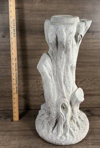 lot 382 image: Concrete Tree Trunk Candle Holder