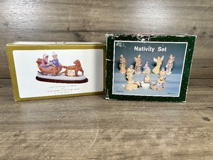 lot 277 image: Christmas Holiday Figurine Collection with Nativity Set