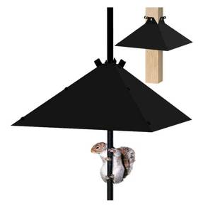 lot 4079 image: Metal Squirrel Baffle Adjustable Opening Size Up to 4x4 Wide Wooden Post,Squirrel Baffle