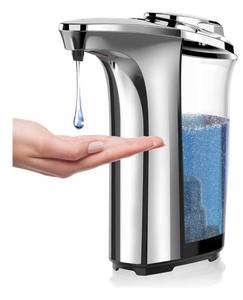 lot 4140 image: Automatic Soap Dispenser, Touchless Dish Soap Dispenser 17oz500ml with Infrared Sensor, 5 Adjustable Soap Dispensing Levels, Liquid Hand Dispenser for Bathroom Kitchen Sink (Silver)
