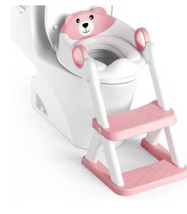 lot 4173 image: Potty Training Seat, Upgrade Toddler Toilet Seat for Kids Boys Girls, 2 in 1 Potty Training Toilet, Splash Guard Anti-Slip Pad Step Stool