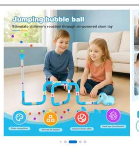 lot 4195 image: Etokfoks STEM air powered building toy kit for kids ages 3