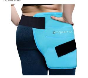 lot 4210 image: Comfytemp Hip Ice Pack Wrap for Sciatica Pain Relief, Hip Replacement Kit After Surgery, Reusable Gel Ice Pack for Injuries, Hot Cold Compress Recovery Items Physical Therapy for Men Women (L)