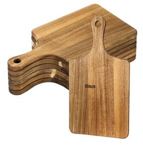 lot 4222 image: 6 Pcs Thicken Cutting Board Bulk Wood Board for Chopping Serving Charcuterie Material for Laser Engraving