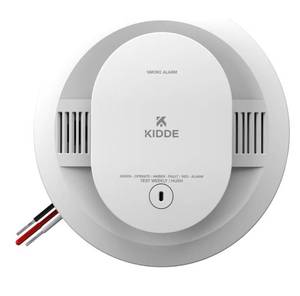lot 4275 image: Kidde Smoke Detector, Hardwired with AA Battery Backup, Interconnectable, LED Warning Lights, 85 dB Alarm, 5-inches, 20SAR, 1 Pack