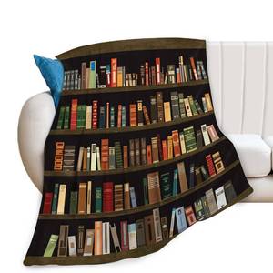 lot 4293 image: Book Blanket Book Decor Inspirational Throw Blanket Gifts for Girls Boys Book Lover Winter Couch Bedding Super Warm Soft Plush Lightweight Fleece Flannel Bed Blanket for Kids Adults Men Women 50X40