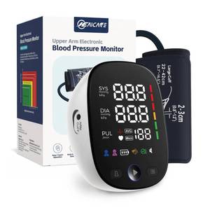 lot 4304 image: Blood Pressure Monitor for Home Use - Accurate Upper Arm BP Machine with Large Color-Backlit LED Display, 240 Memory for 2 Users, Adjustabler Wide Cuff 8.5-16.5, Voice Broadcast & Dual Power Mode