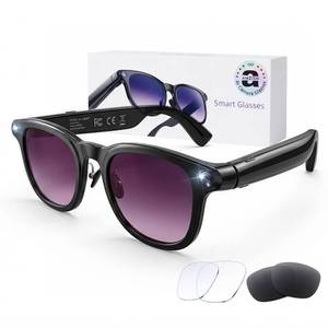 lot 4305 image: AI Smart Glasses with Camera, 8MP HD Bluetooth Camera Glasses, 1080P Video Recording Sunglasses for Women Men, Real Time Translation, Voice Assistant, Open-Ear Audio for Travel, Work Vlog