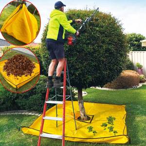 lot 4342 image: LTCANOPY Leaf Tarp for Collecting Leaves - 6.5x6.5ft Landscape Garden Tree Pruning Tarp with Webbing Handles, Corner Buckles for Easy Leaf Collection Fruit Catcher for Trees