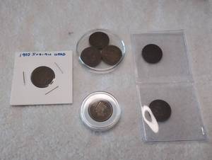 lot 306 image: Early 1900s Indian Head Cent Collection - 7 ct