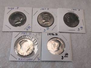 lot 310 image: Kennedy Half Dollar Collection - 5 ct