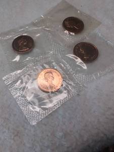 lot 314 image: Canadian Centennial Copper Penny Collection in Sealed Packaging - 4 ct