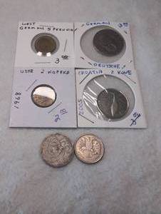 lot 317 image: Mixed International Coin Collection - USSR, West Germany, Croatia  More - 6 ct