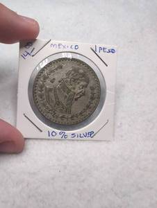 1957 Mexico 1 Peso Silver Coin